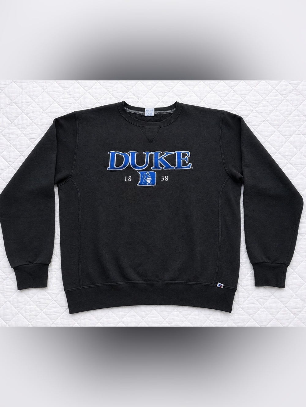 Vintage Russell Athletic Duke Blue Devils Embroidered Crewneck Sweatshirt​